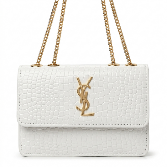Crocodile Leather Shoulder Bag