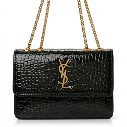 Crocodile Leather Shoulder Bag