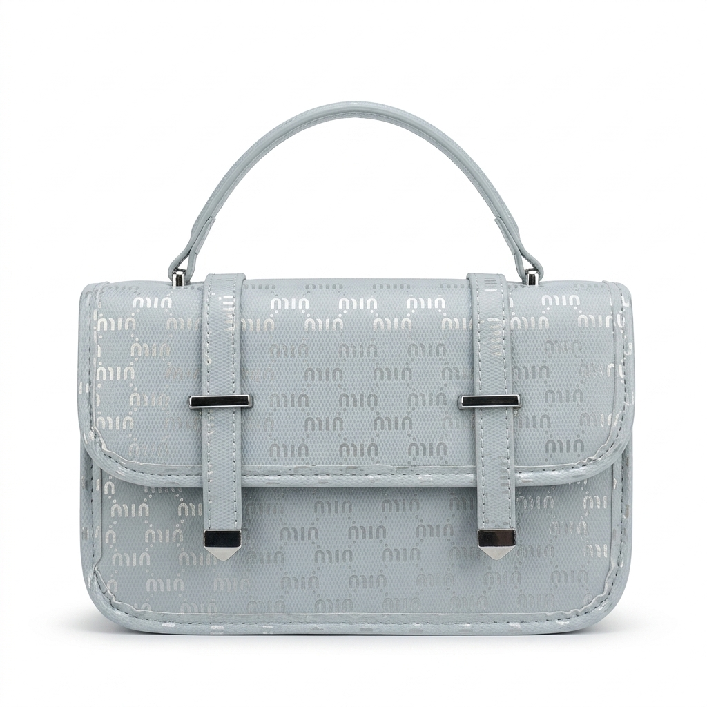 Miu Monogram Satchel Bag (with long belt)