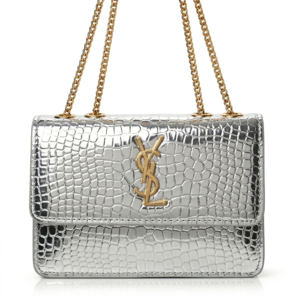 Crocodile Leather Shoulder Bag