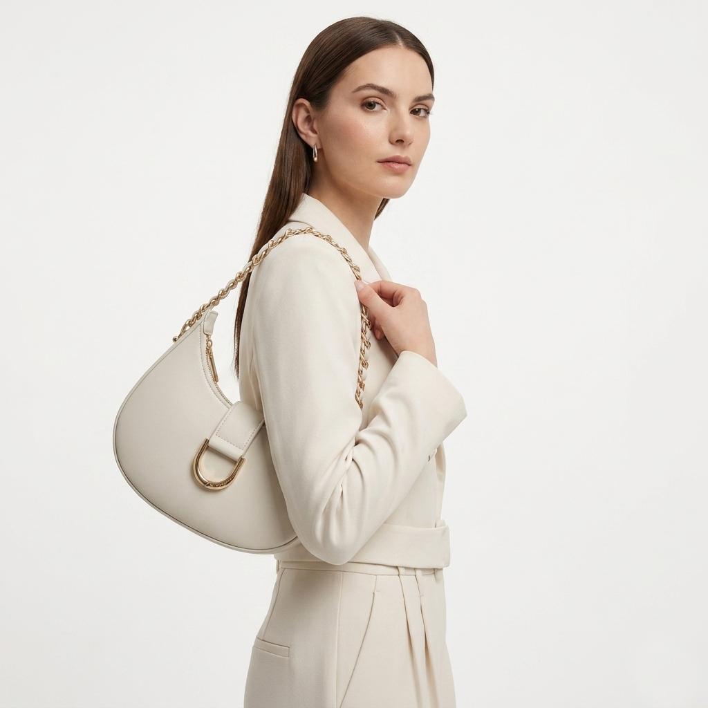 Crescent Hobo Bag (with long belt)