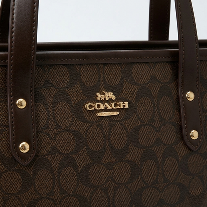 COACH Signature Canvas City Tote Bag