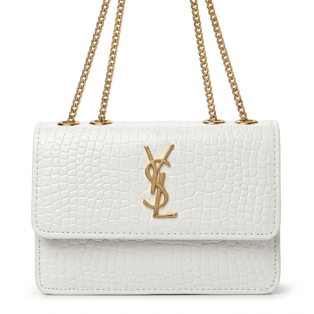 Crocodile Leather Shoulder Bag