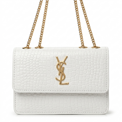 Crocodile Leather Shoulder Bag