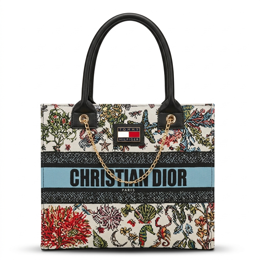 TH Canvas Tote Bag (with long belt)