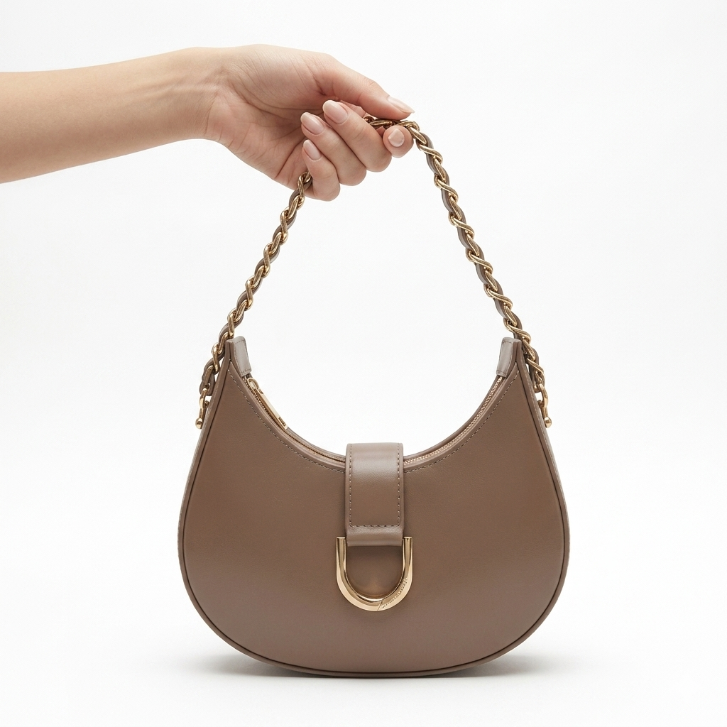 Crescent Hobo Bag (with long belt)