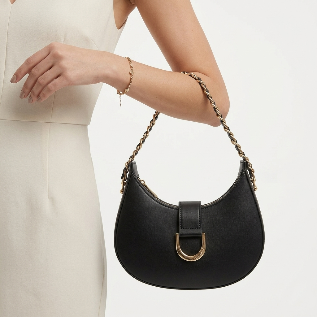 Crescent Hobo Bag (with long belt)