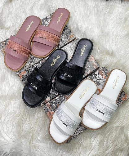 Dior Embroidered Flat