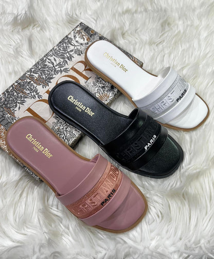 Dior Embroidered Flat