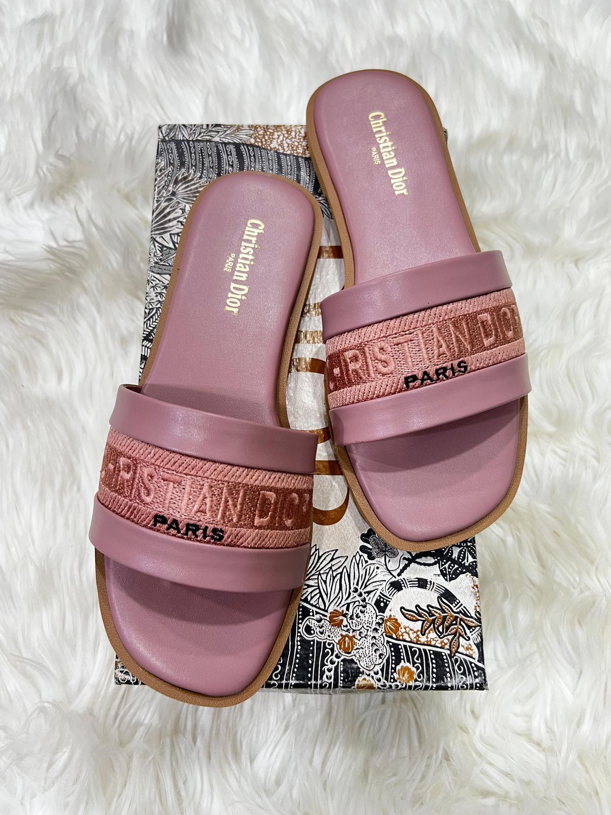 Dior Embroidered Flat