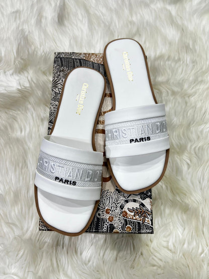 Dior Embroidered Flat